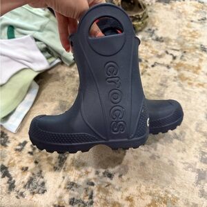 CROCS Blue Rain & Snow Boots with Durable Design